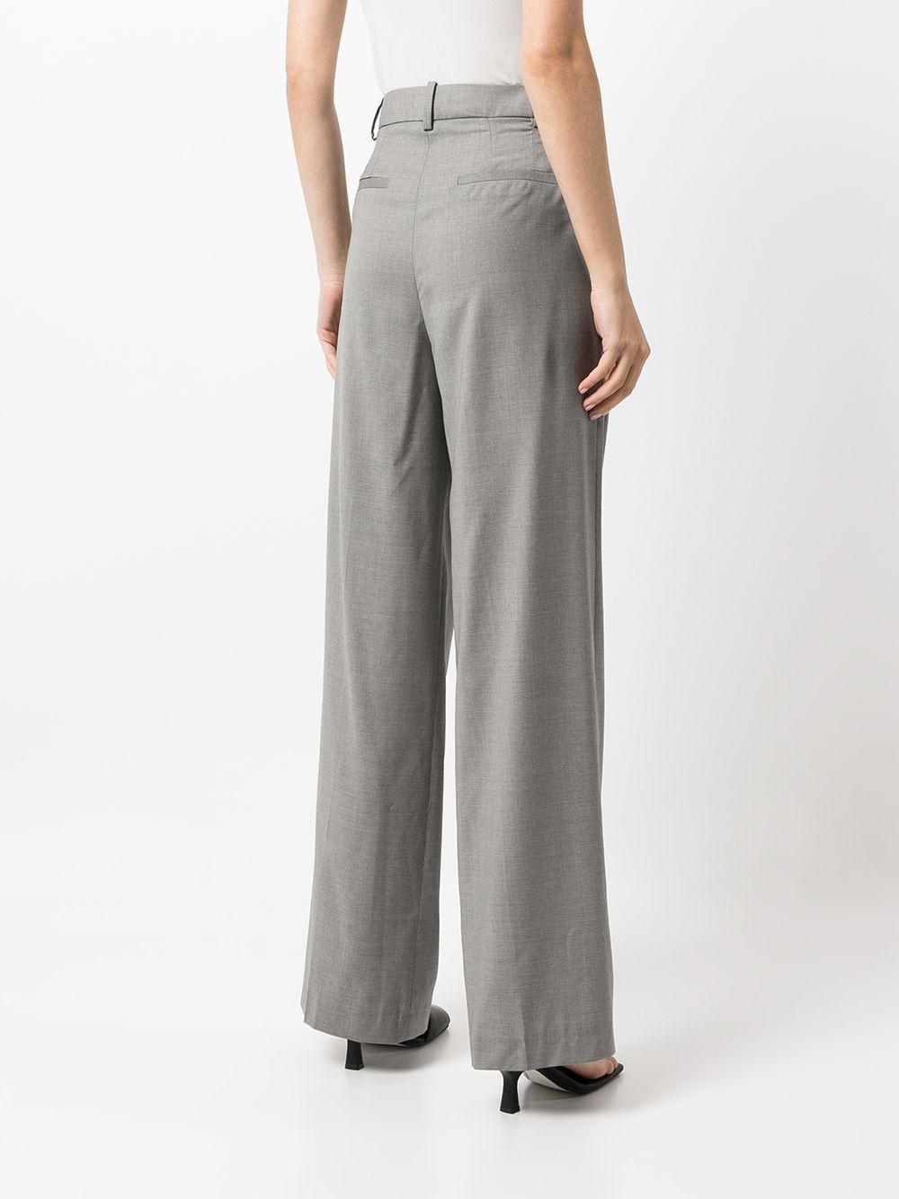 high-rise wide leg trousers - 4