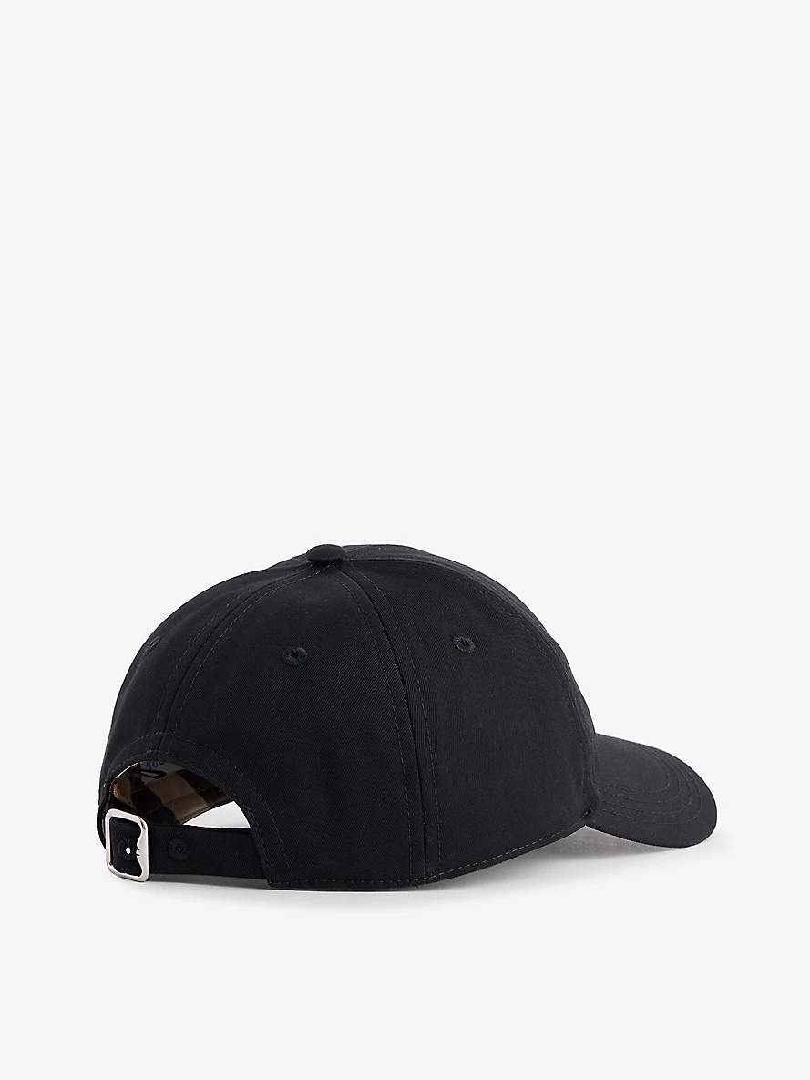 Six-panel curved-brim twill cap - 3