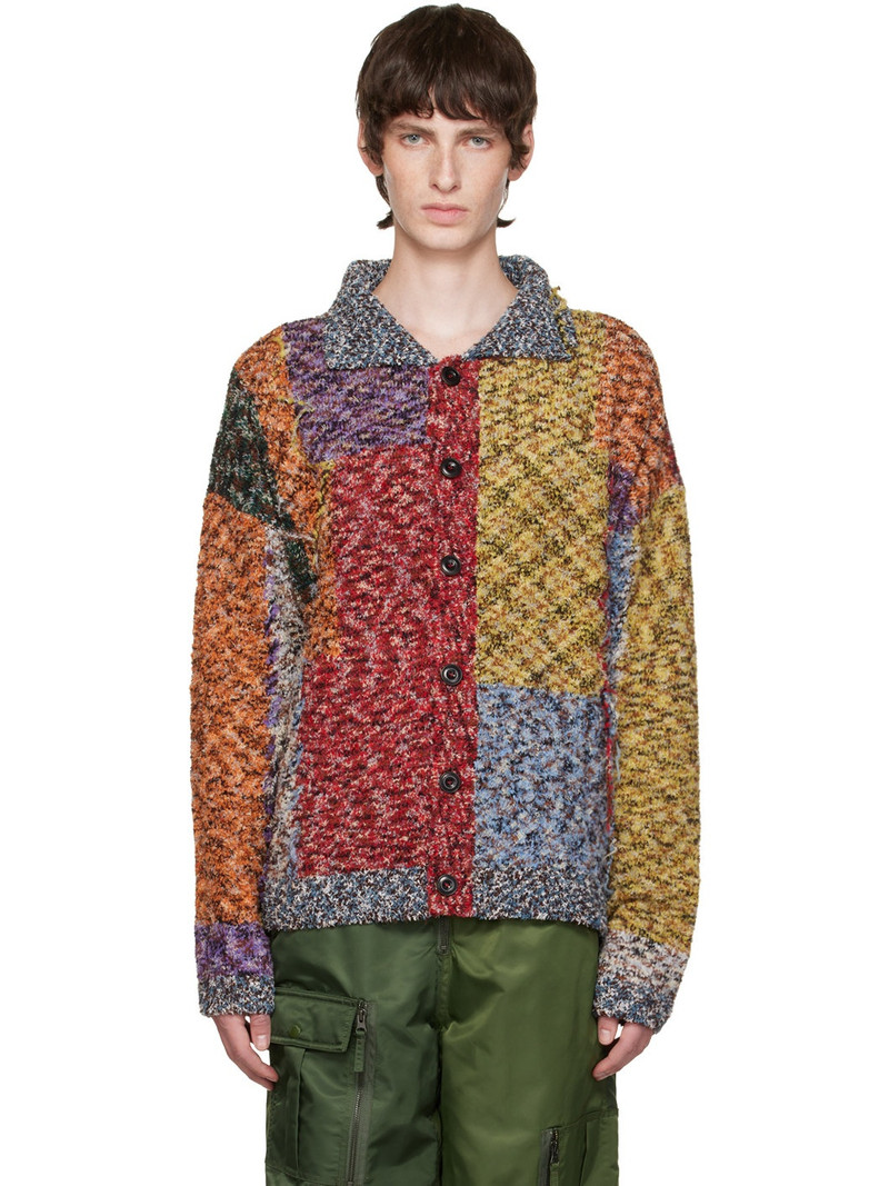 Mutilcolor Croydon Patchwork Cardigan 1