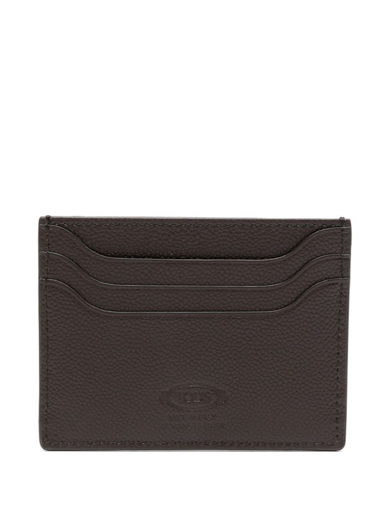 Tod's logo leather cardholder outlook