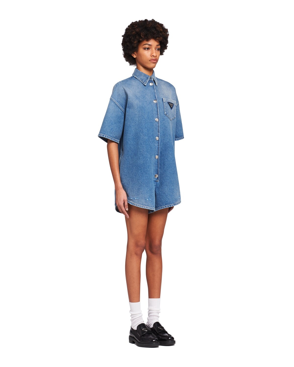Organic denim playsuit - 3