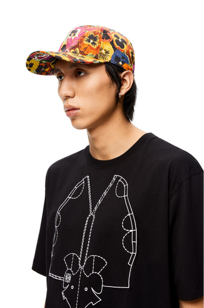 Loewe Pansies cap in canvas outlook