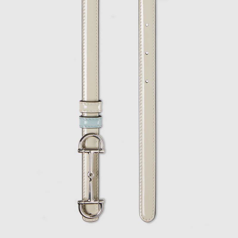 GUCCI Reversible thin belt with Horsebit outlook