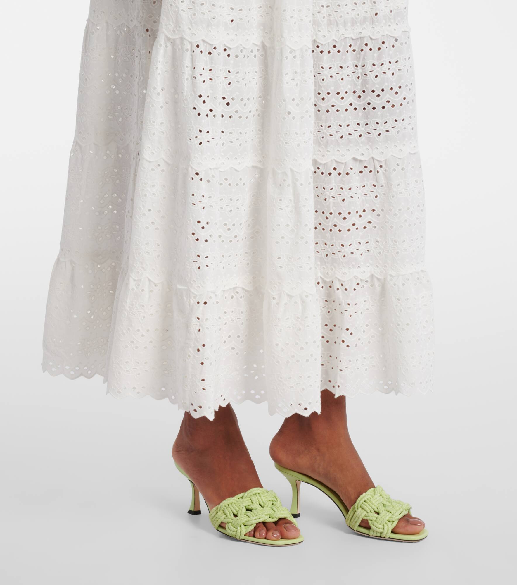 Remi broderie anglaise cotton midi dress - 5