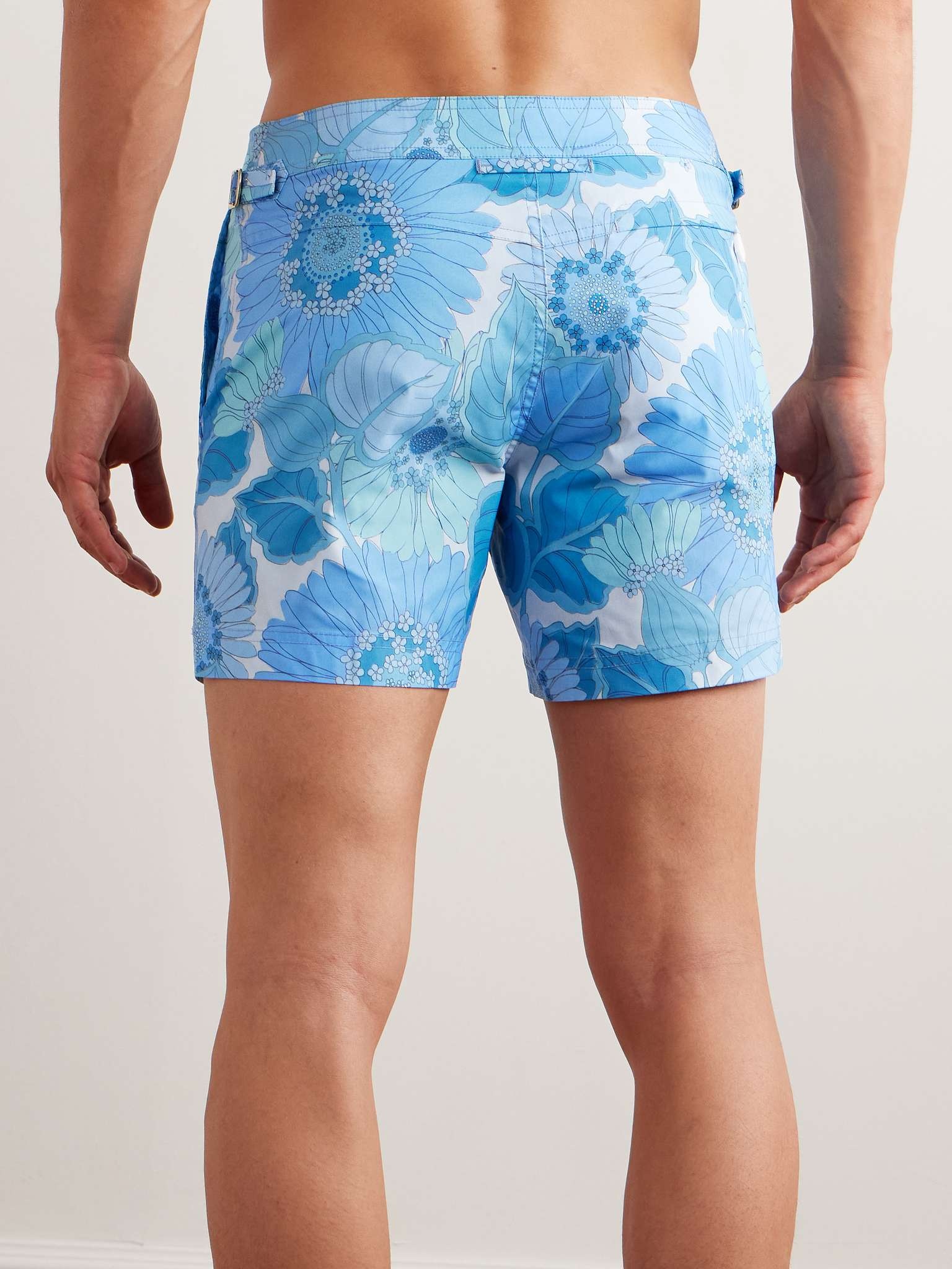 Slim-Fit Short-Length Floral-Print Swim Shorts - 3