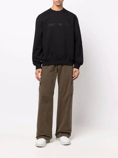 Carhartt embroidered-logo sweatshirt outlook