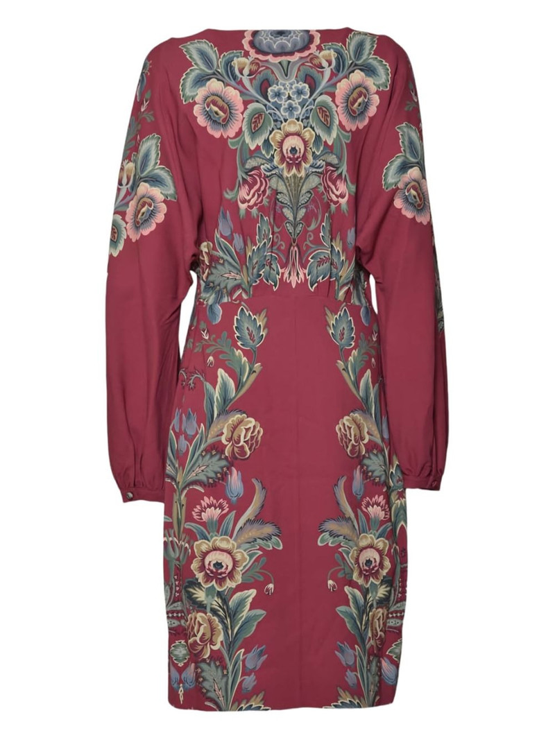 Etro V-neck floral dress outlook