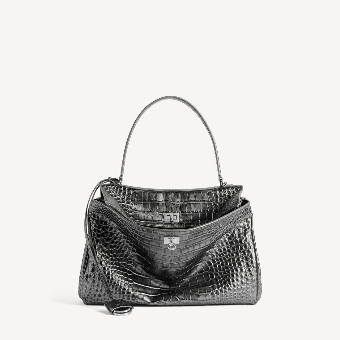 Women's Rodeo Handbag Medium in Gun Metal - 1