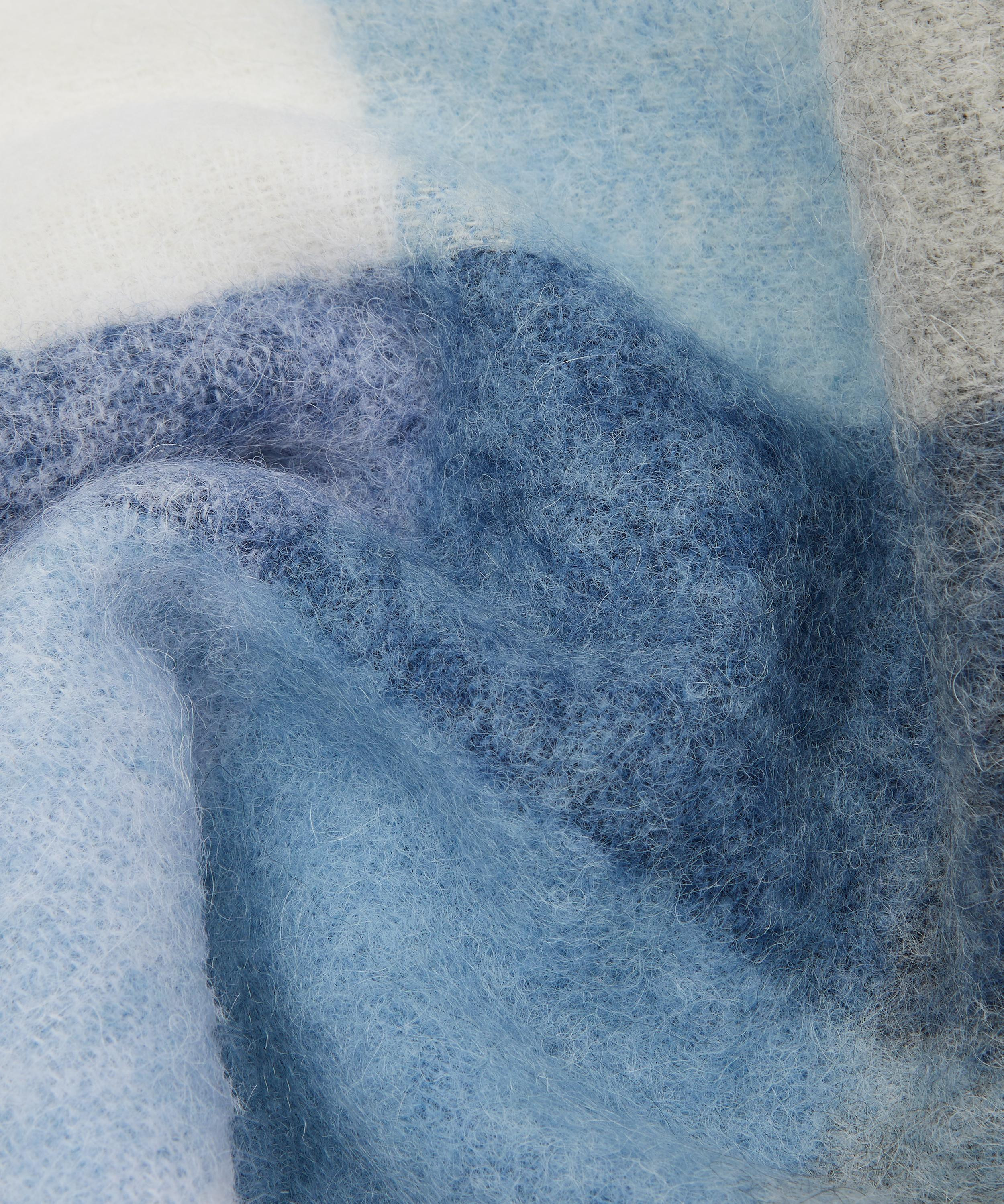 Mohair Checked Scarf - 4