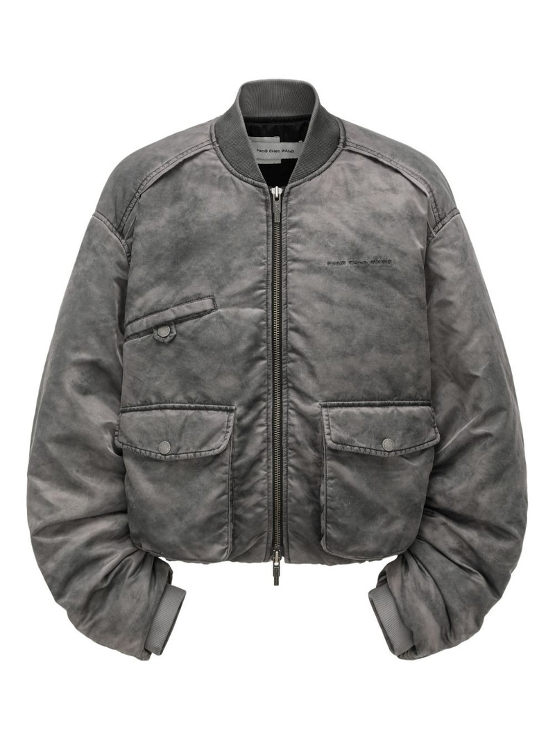flap-pocket zip-fastening logo-detailjacket 1