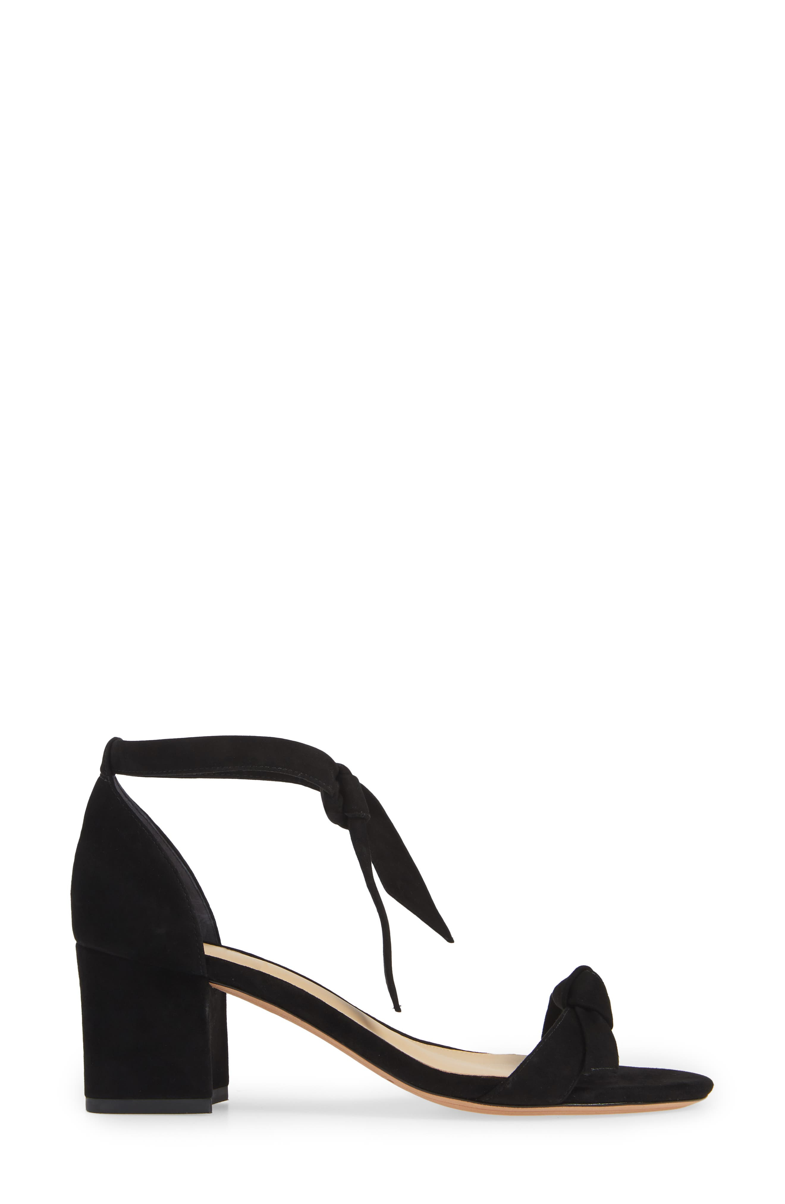 Alexandre Birman Clarita Block Heel Sandal in Black Suede at Nordstrom - 3