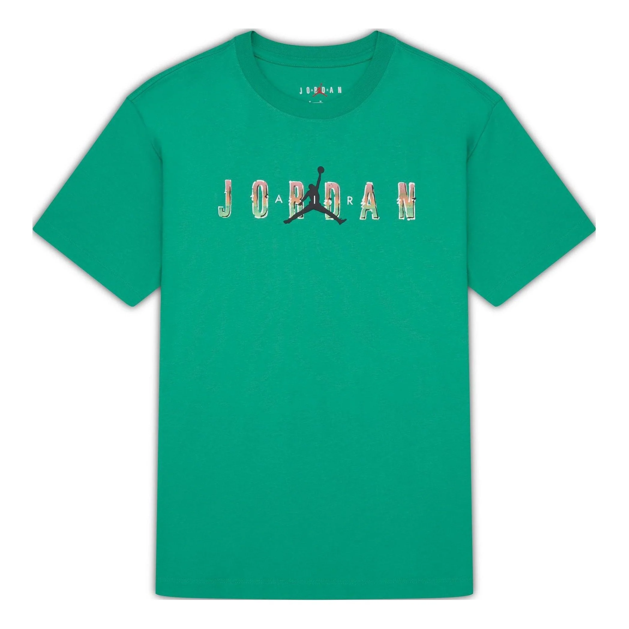 Air Jordan DNA Printing Alphabet Large Logo Short Sleeve Green DQ5884-324 - 1