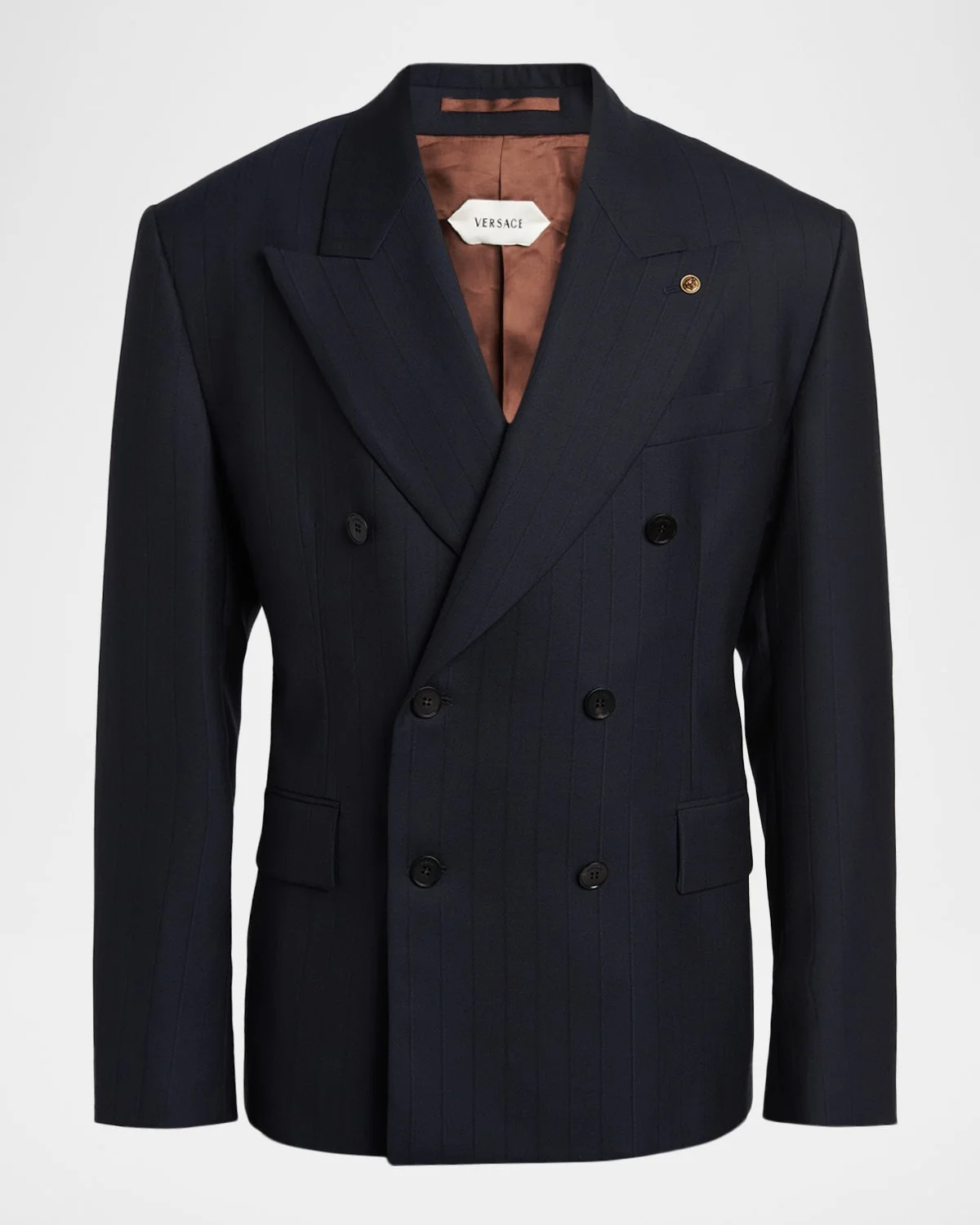 Men & apos;s Pinstriped Wool Formal Jacket - 1
