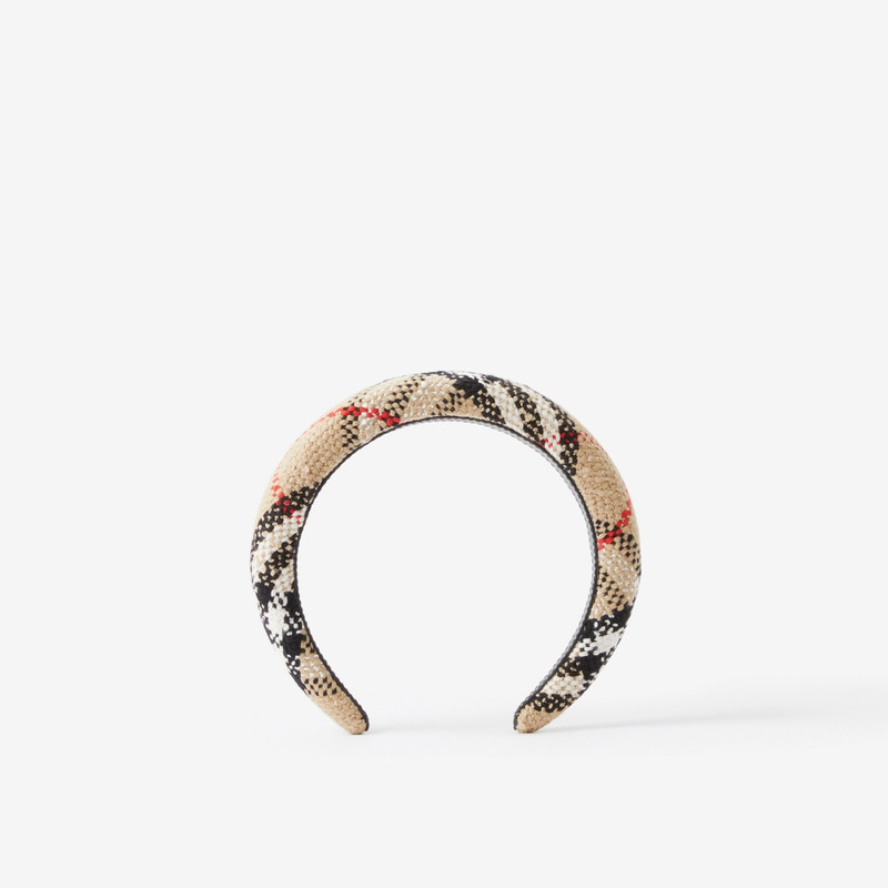 Vintage Check Bouclé Hairband 1