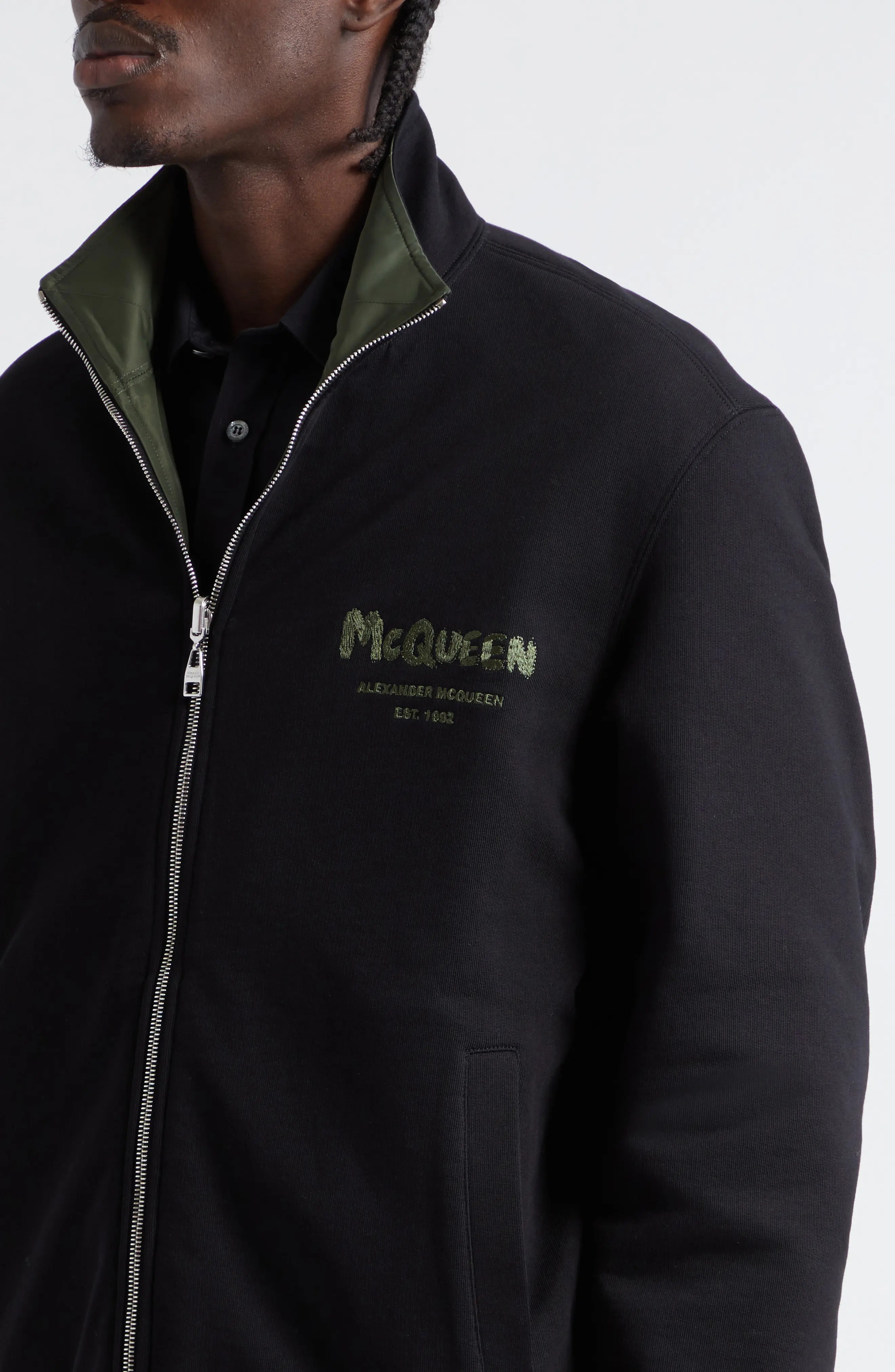 ジャケット ALEXANDER MCQUEEN COTTON JACKET Beige Cotton jacket with a stand-up collar Alexander McQueen