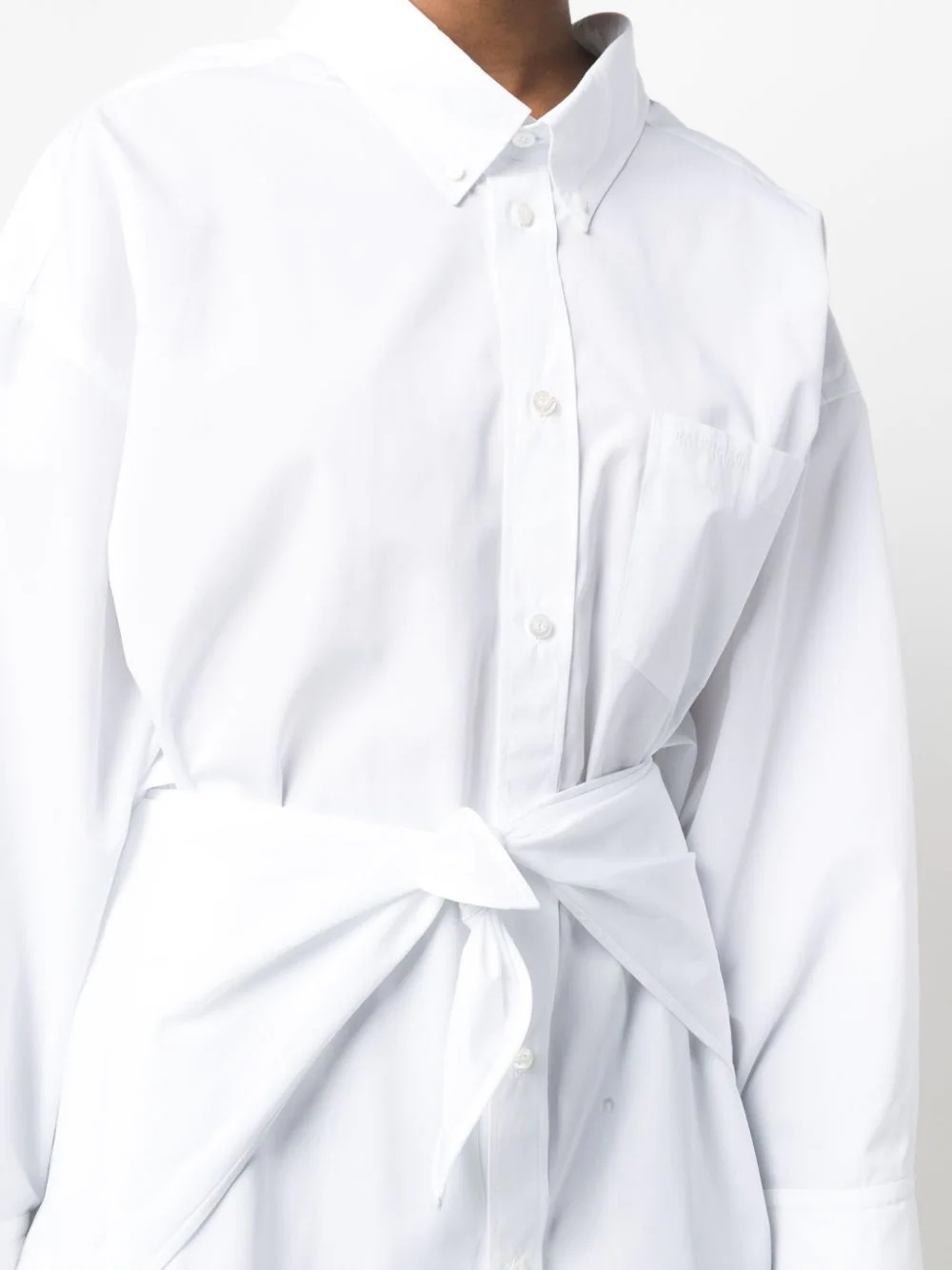 knotted-front shirt - 9