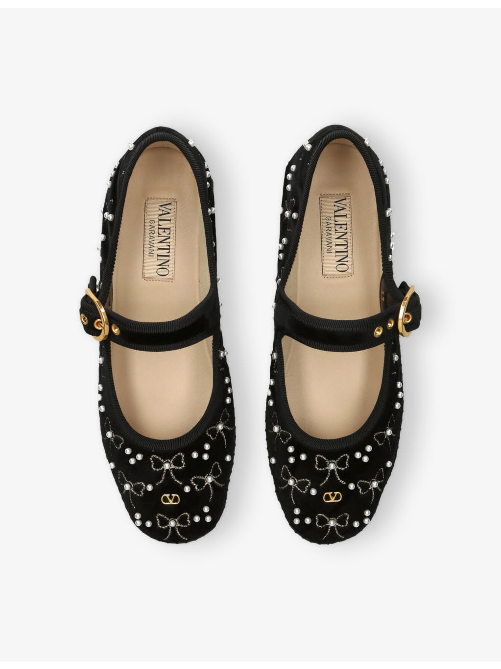 Endouce Velvet Mary Jane Flats - 2