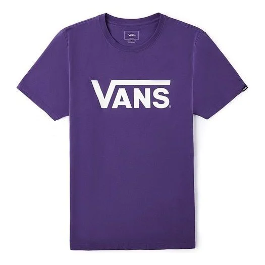 Vans Basic Logo Short Sleeve TEE Men Purple VN0A4MM6Y0X - 1
