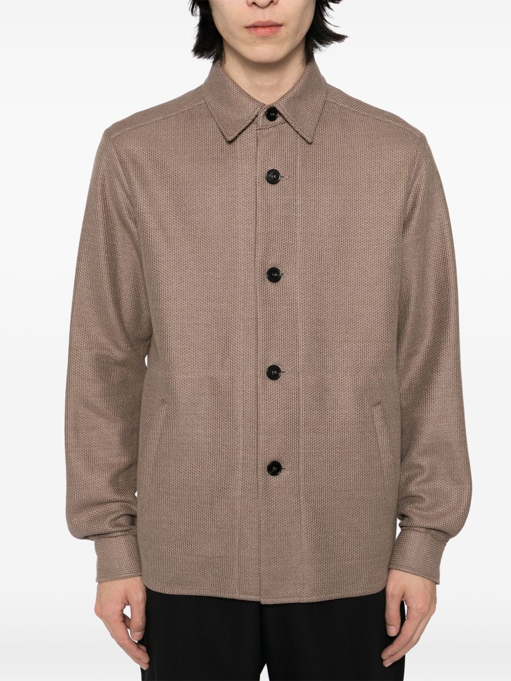 button-up shirt jacket - 5