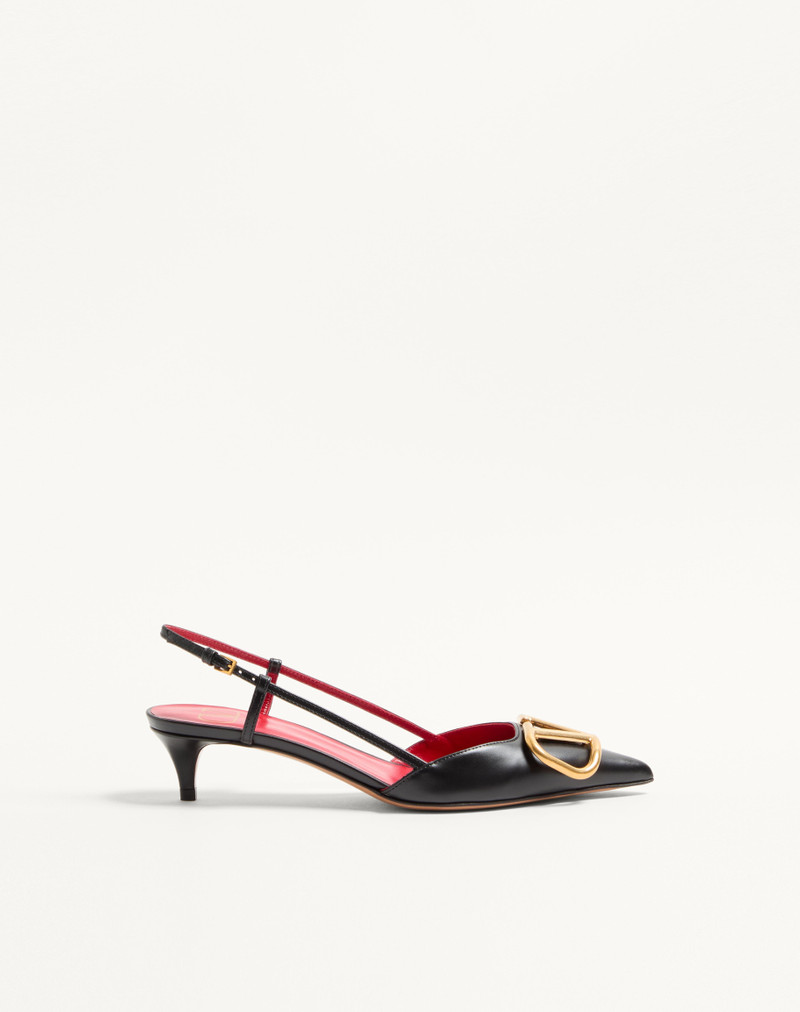 VLOGO SIGNATURE CALFSKIN SLINGBACK PUMP 40MM / 1.6 IN. 1