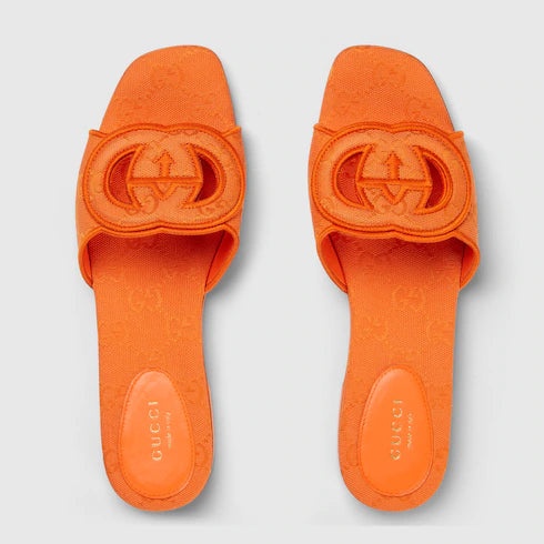 Gucci Interlocking G GG Slide Sandals - 2