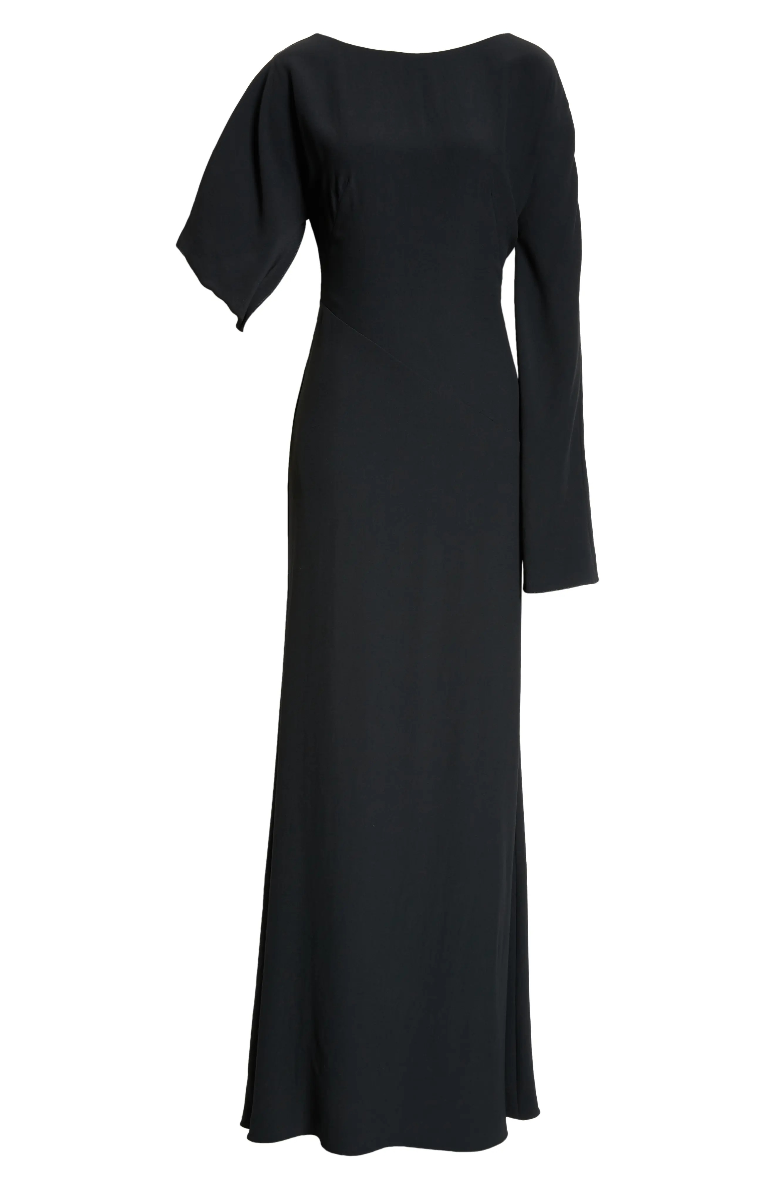 Asymmetric Sleeve Gown - 5