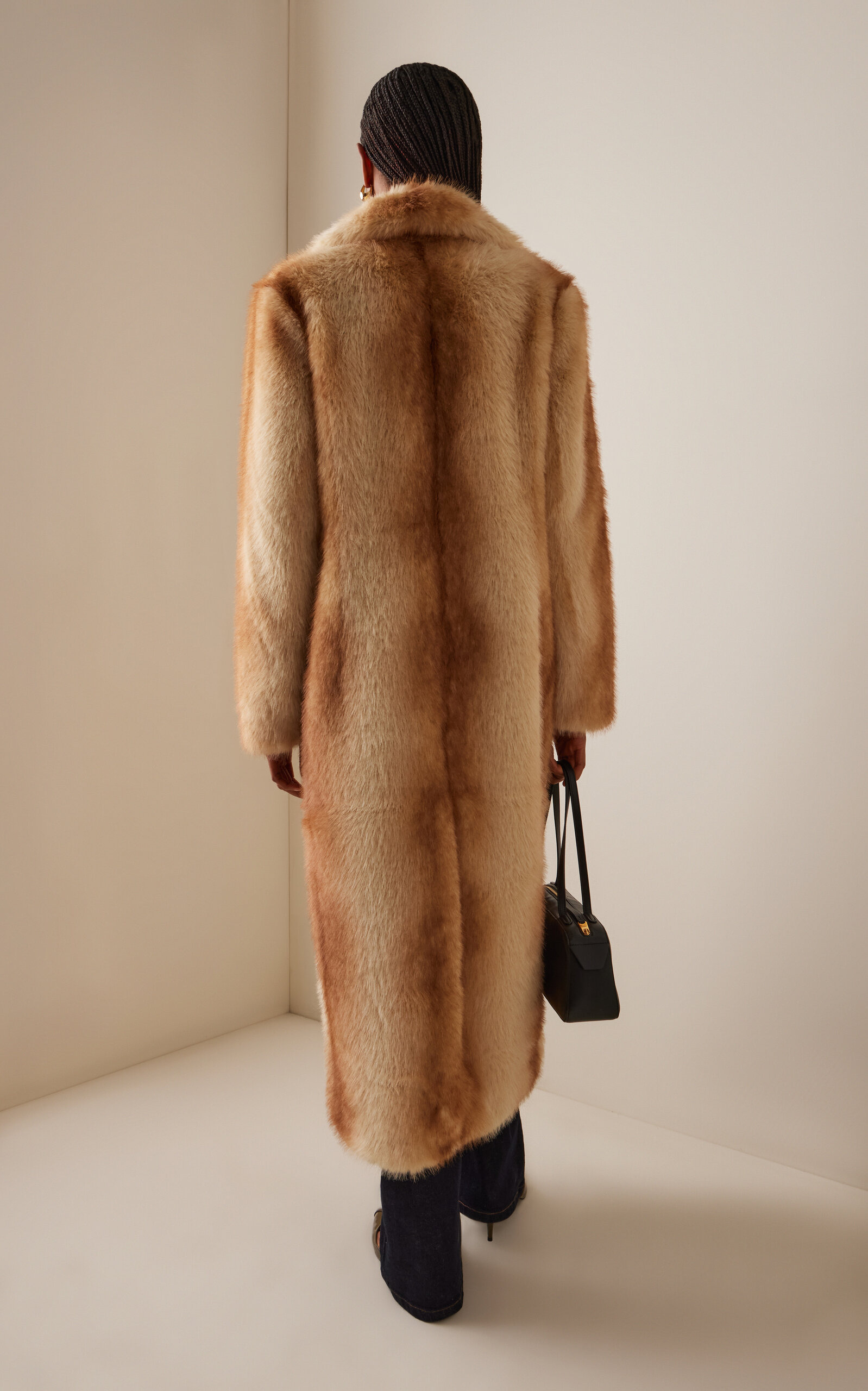 Nora Faux Fur Coat print - 4