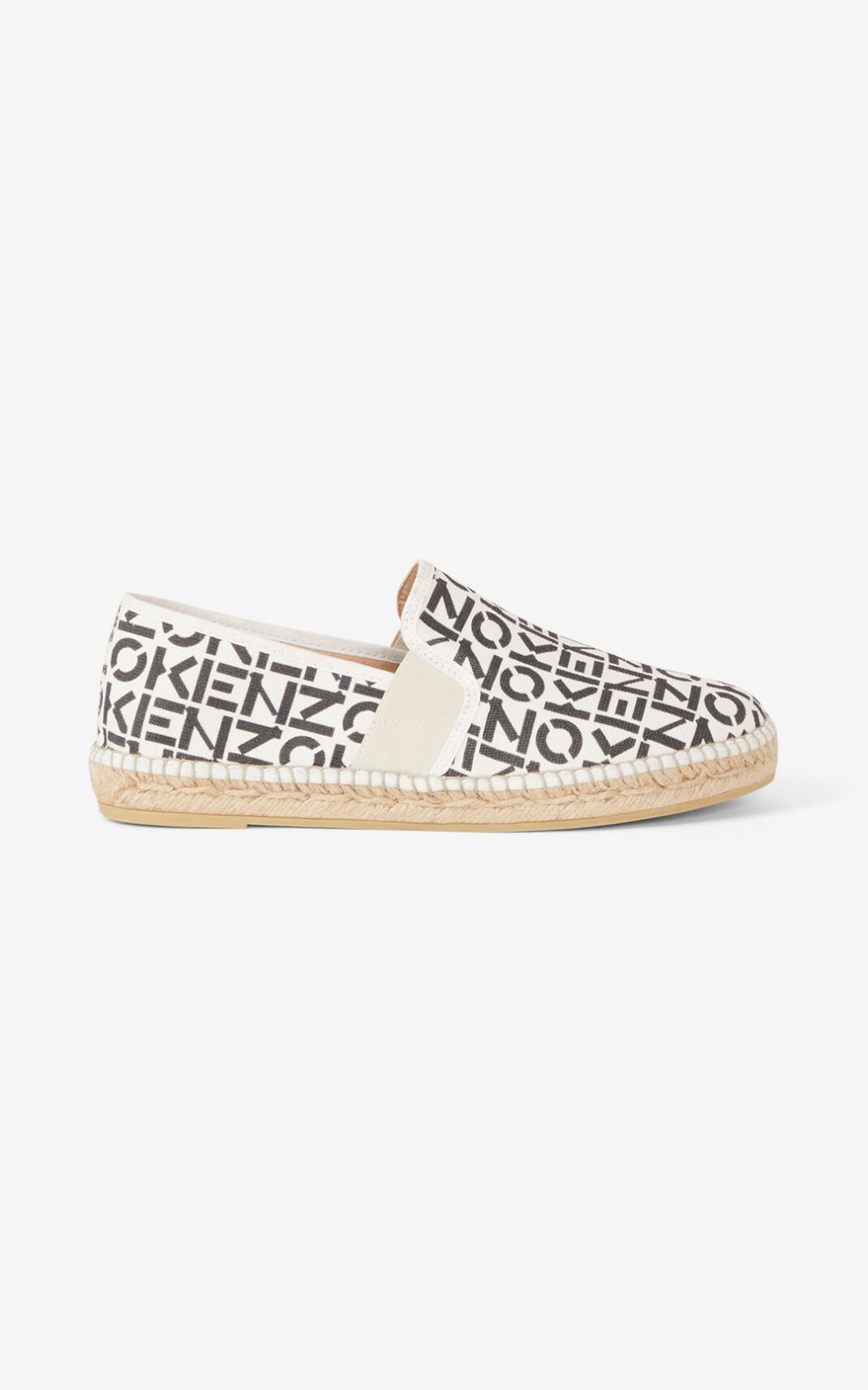 KENZO Sport elasticated monogram espadrilles - 1