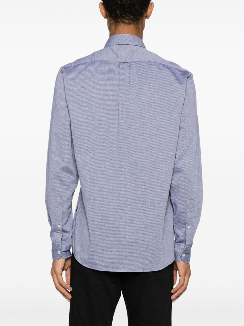 pattern-jacquard cotton shirt 4