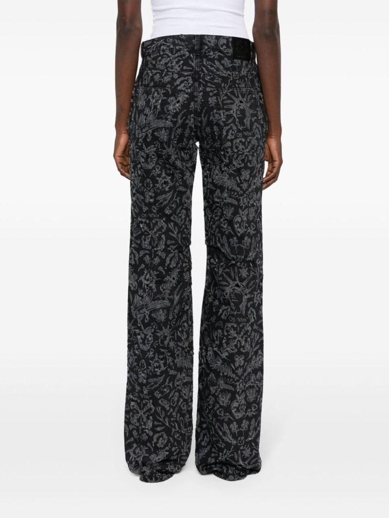 Tattoo straight-leg jeans 4
