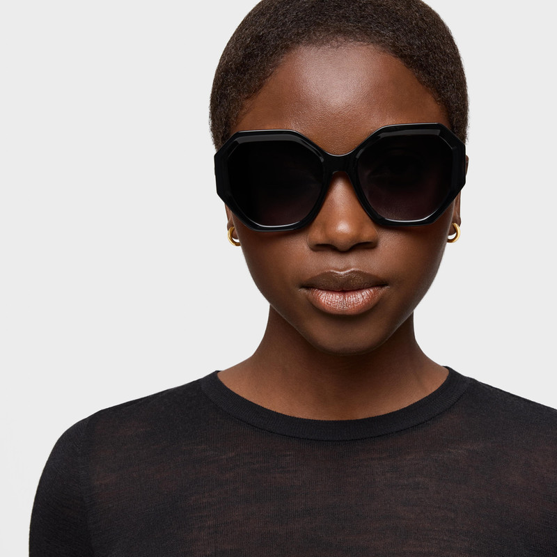 TOUS Black Sunglasses TOUS Hexagon Icon outlook