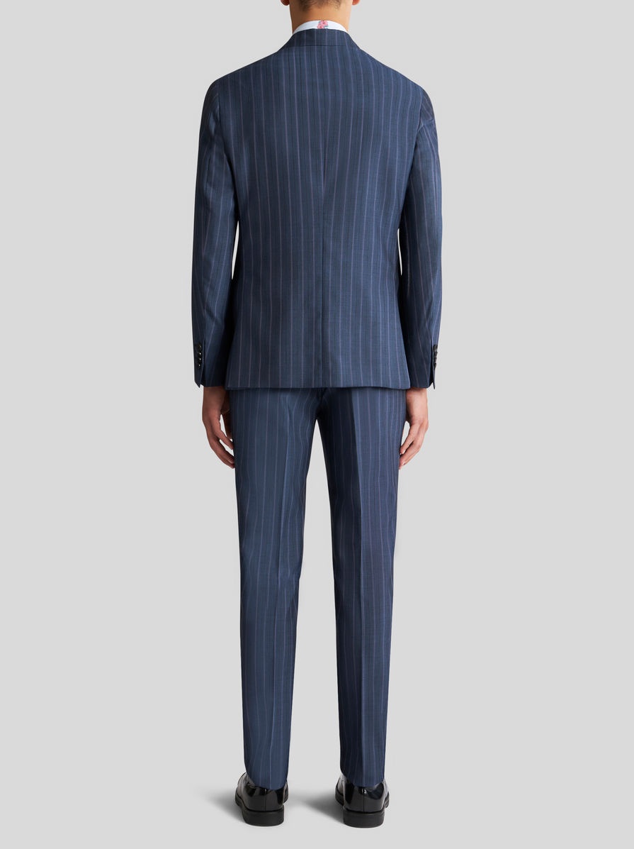 STRIPED WOOL JACQUARD SUIT - 5