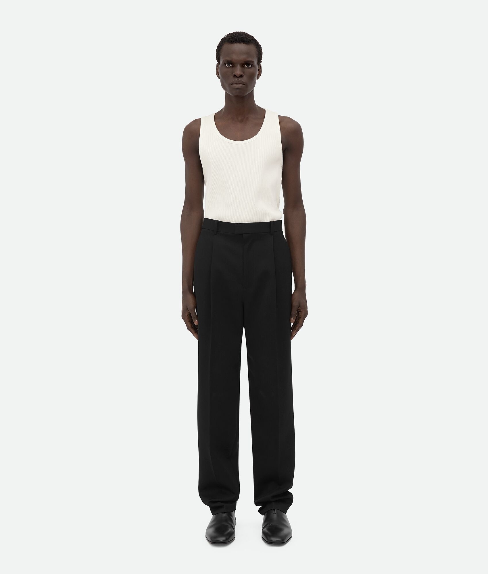 Wool Grain De Poudre Trousers - 4