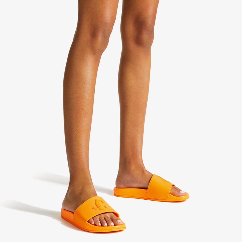 JIMMY CHOO Port/F
Neon Orange Rubber Slides with JC Monogram outlook