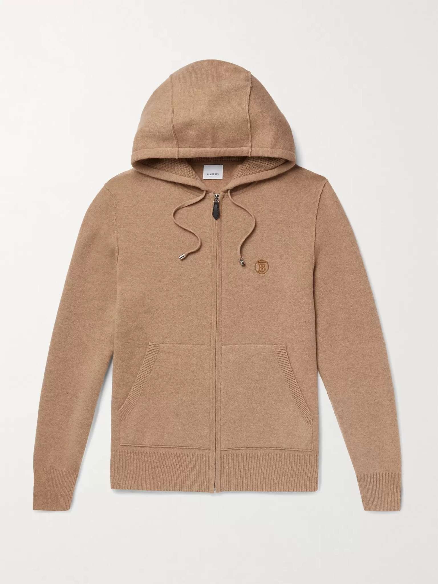 Cashmere-Blend Zip-Up Hoodie - 1