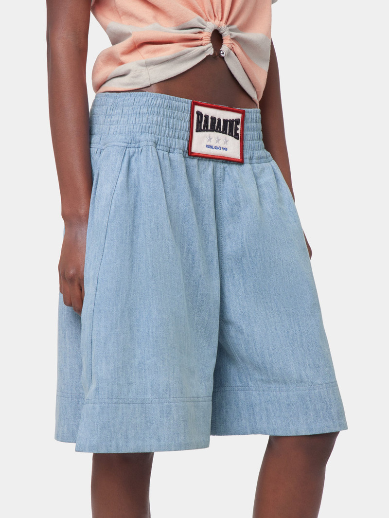 LIGHT BLUE BERMUDA SHORTS IN DENIM 4