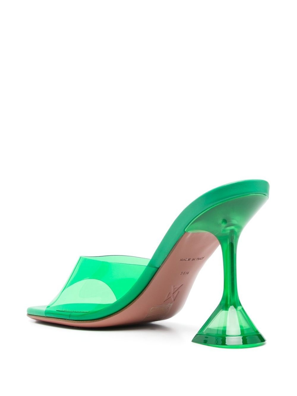 high-shine finish open-toe sandals - 3