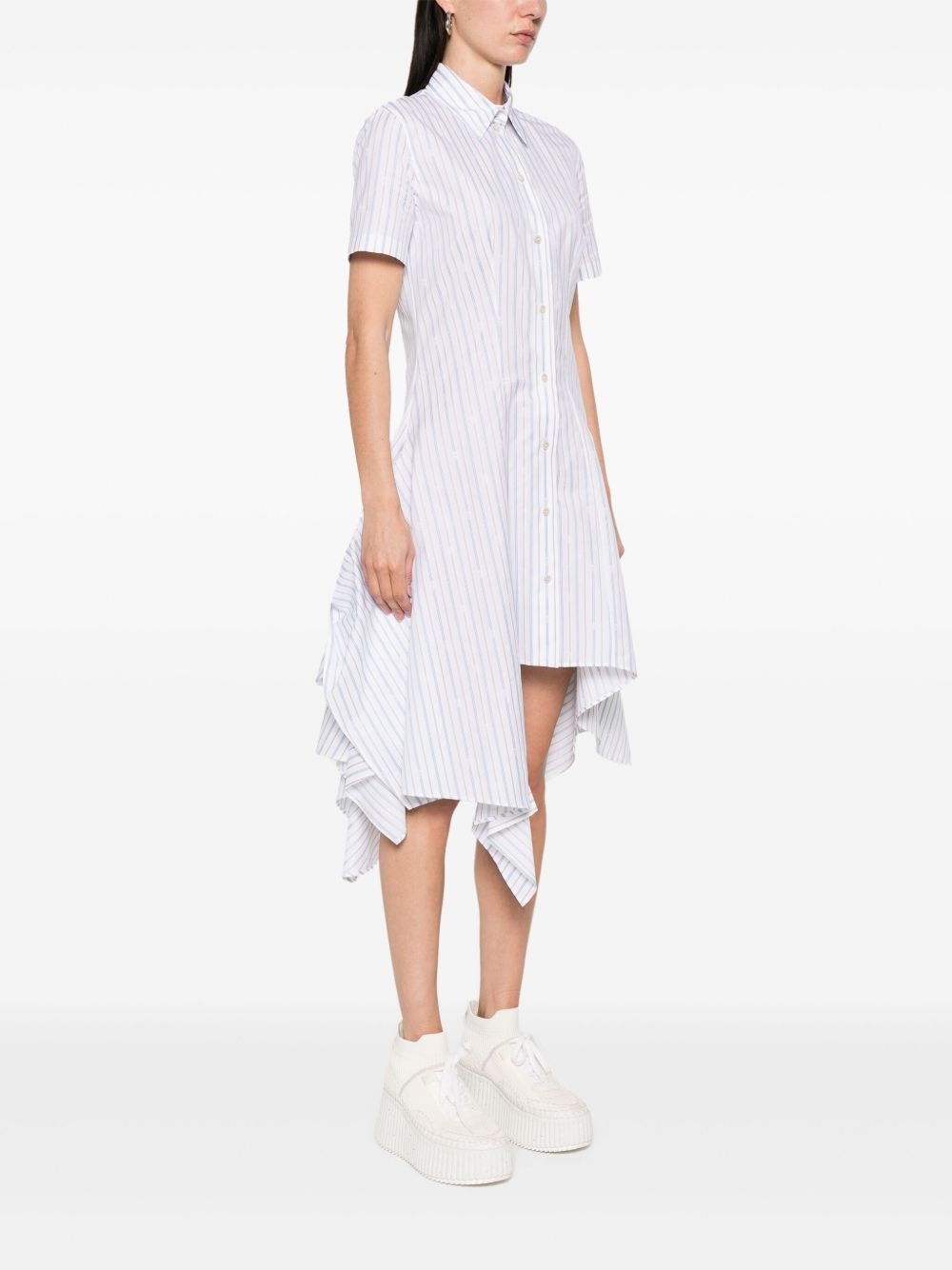 striped shirt dress - 3