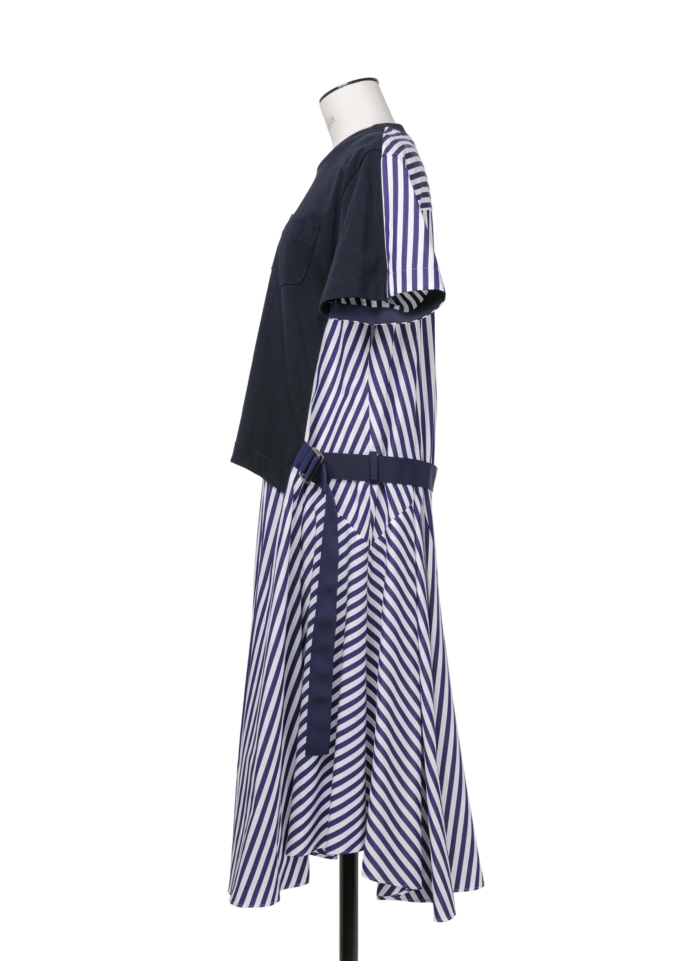 Cotton Poplin x Cotton Jersey Dress - 3