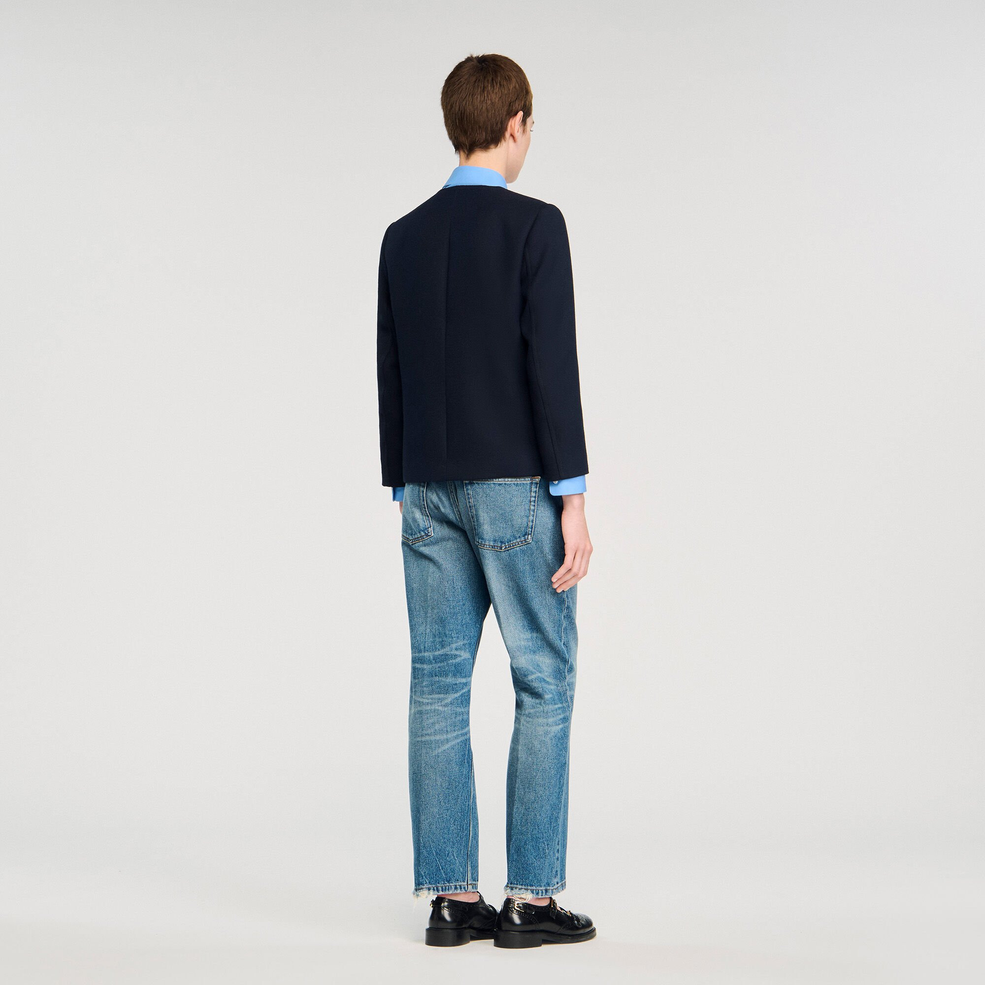 ROUND COLLAR JACKET - 5