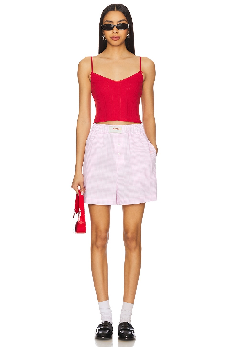 Gingham Logo Shorts - 5
