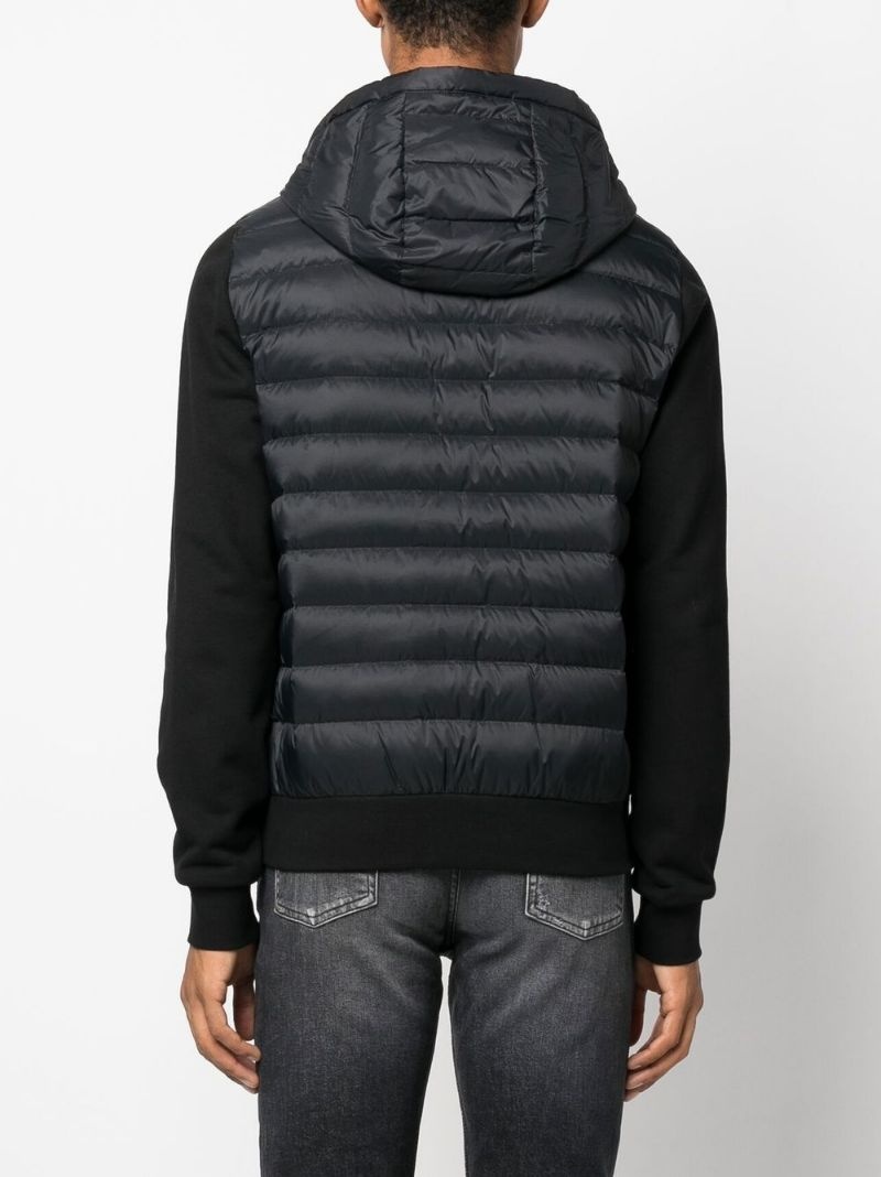 logo-patch quilted jacket - 4