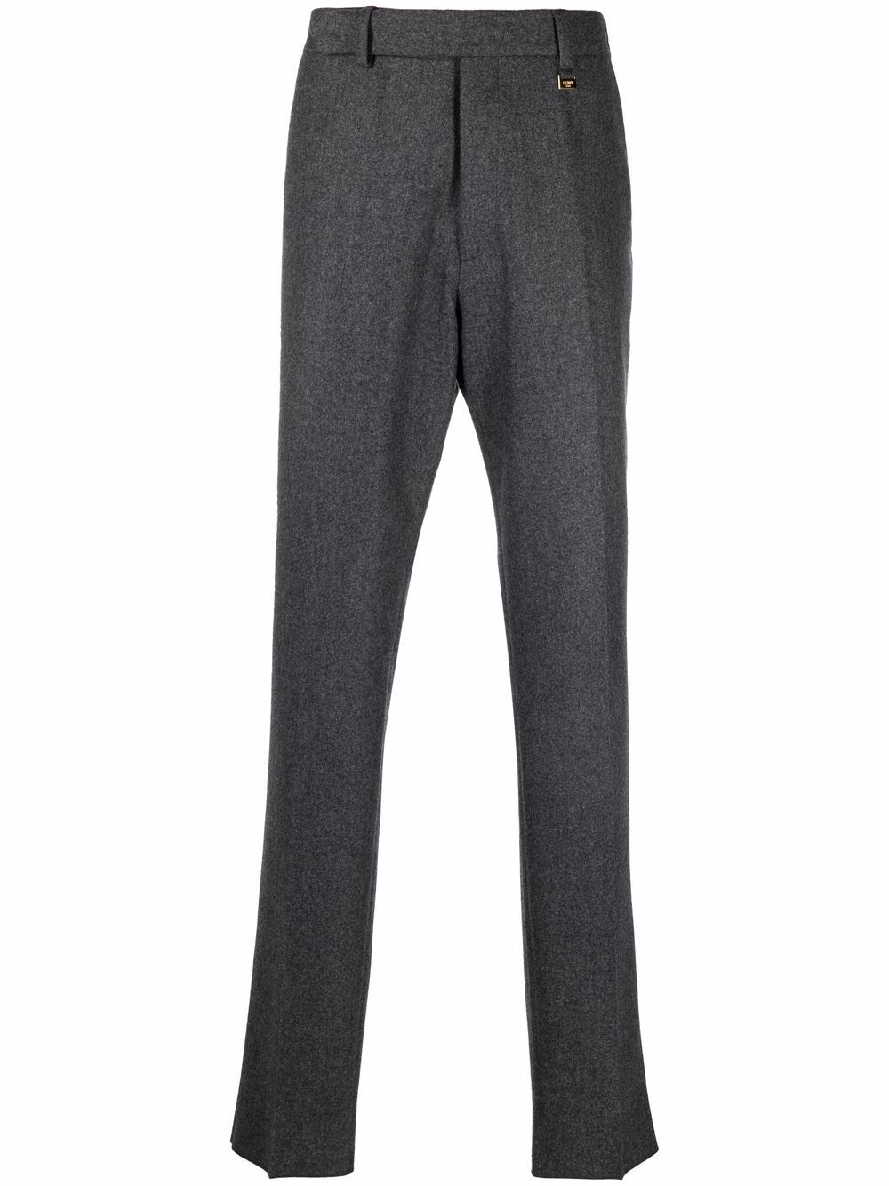 tailored straight-leg trousers - 1