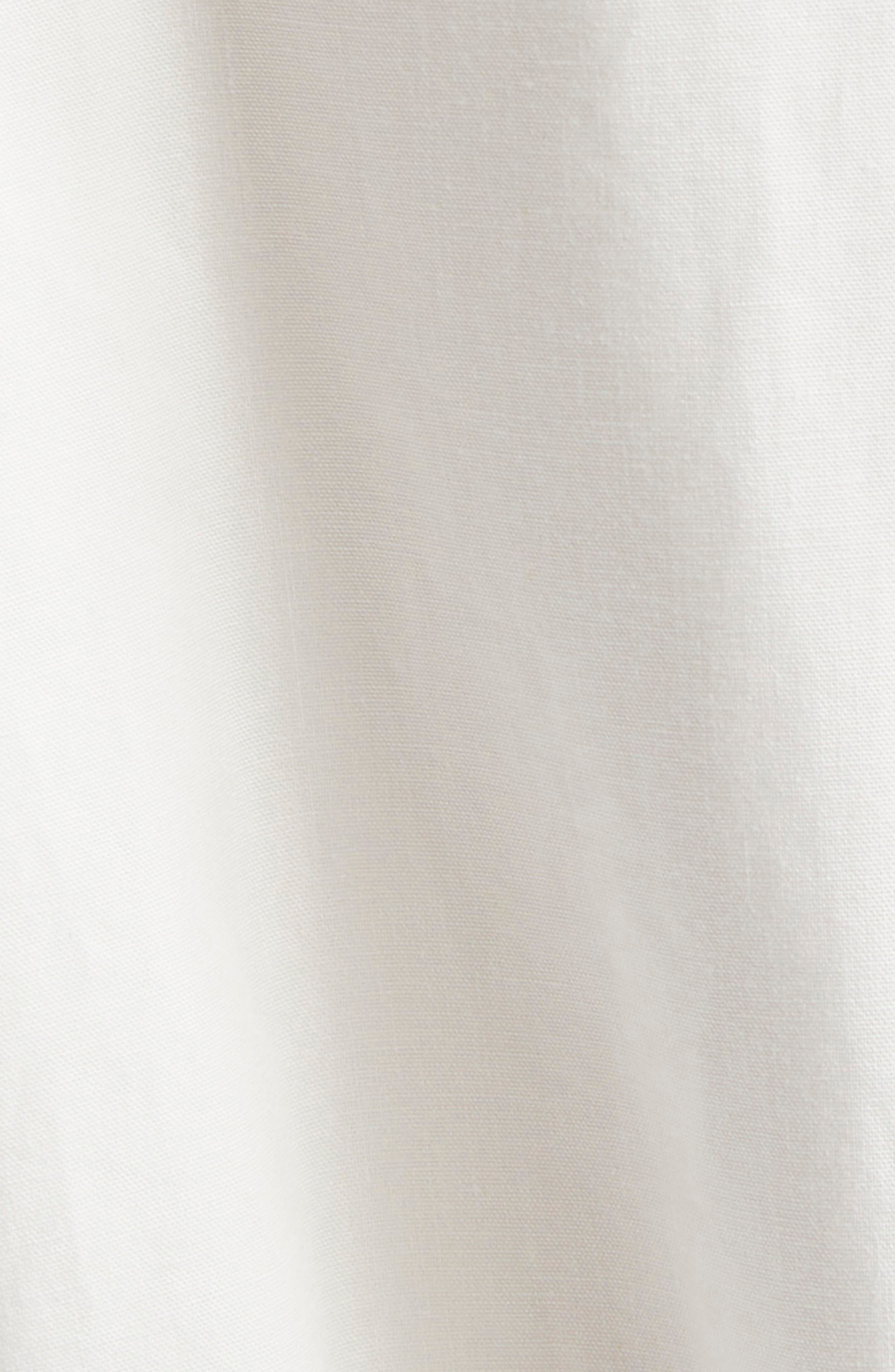 Zimmermann Belted Long Sleeve Cotton Utility Minidress in Ivory at Nordstrom - 6