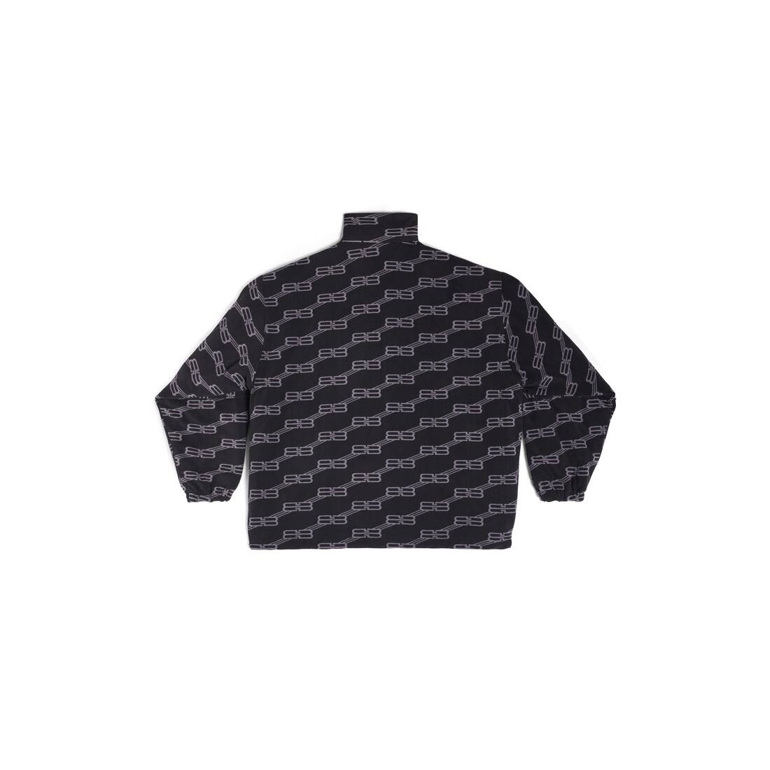Men's Bb Monogram Zip-up Jacket in Black - 2