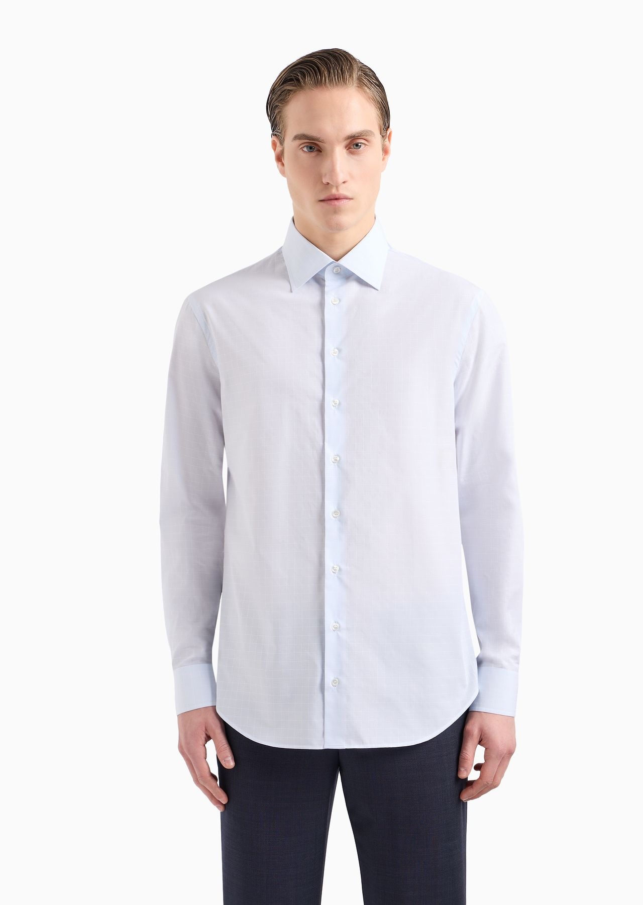 Regular-fit shirt made from micro-woven cotton - 2