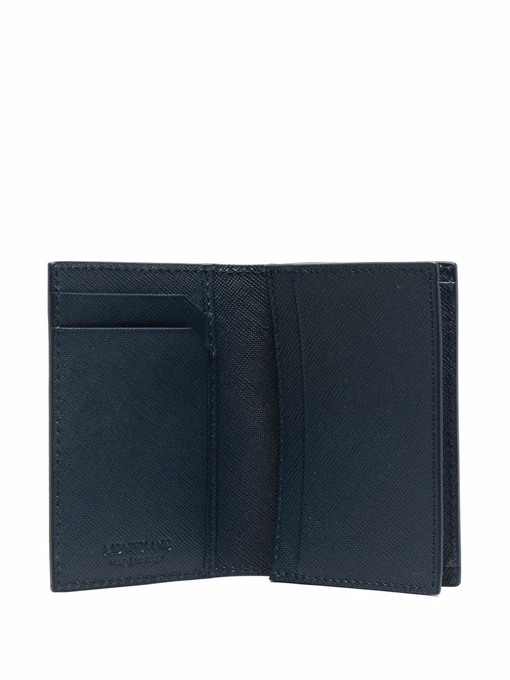 logo-plaque textured-finish wallet - 3