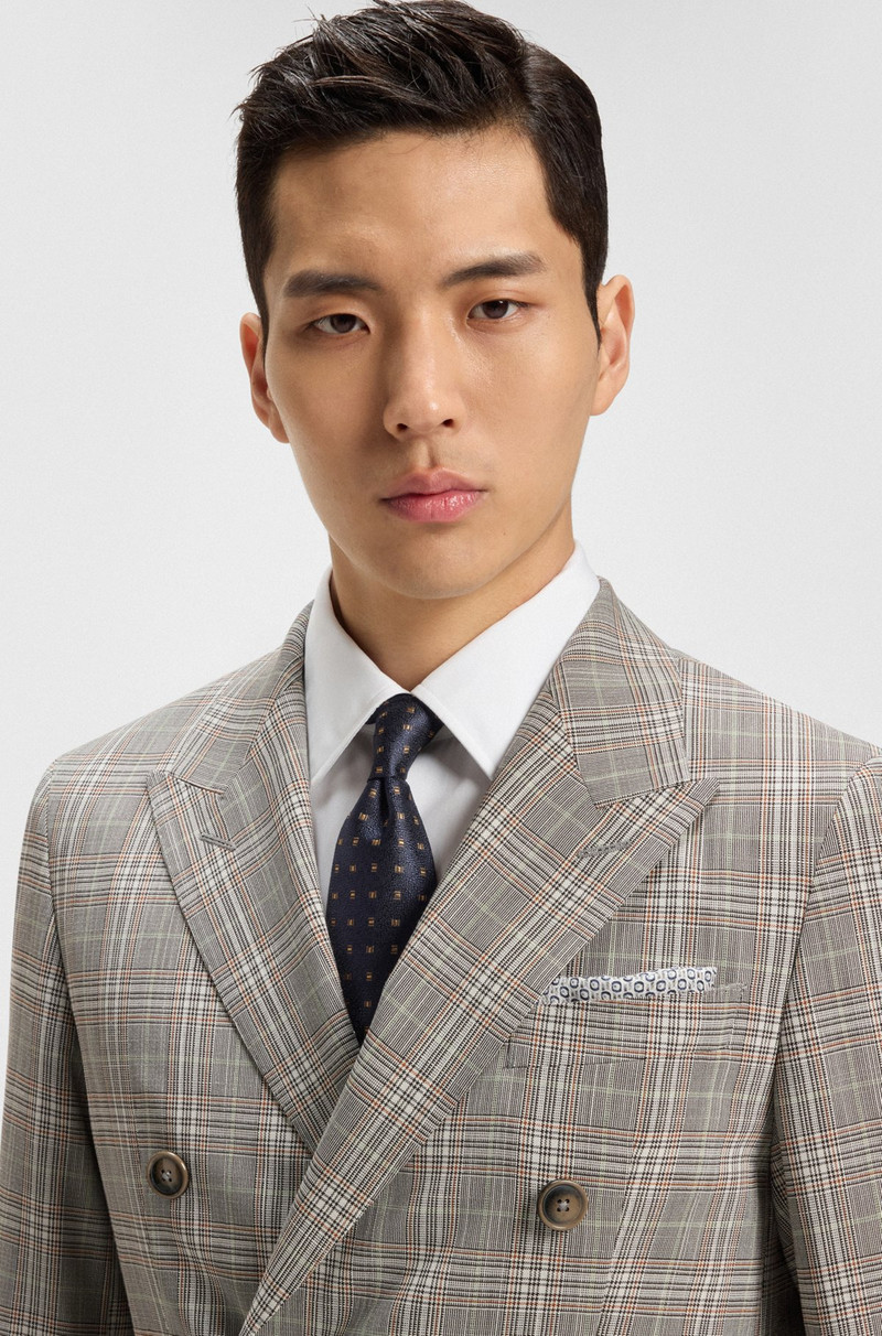 BOSS ITALIAN-MADE TIE IN PATTERNED SILK JACQUARD outlook