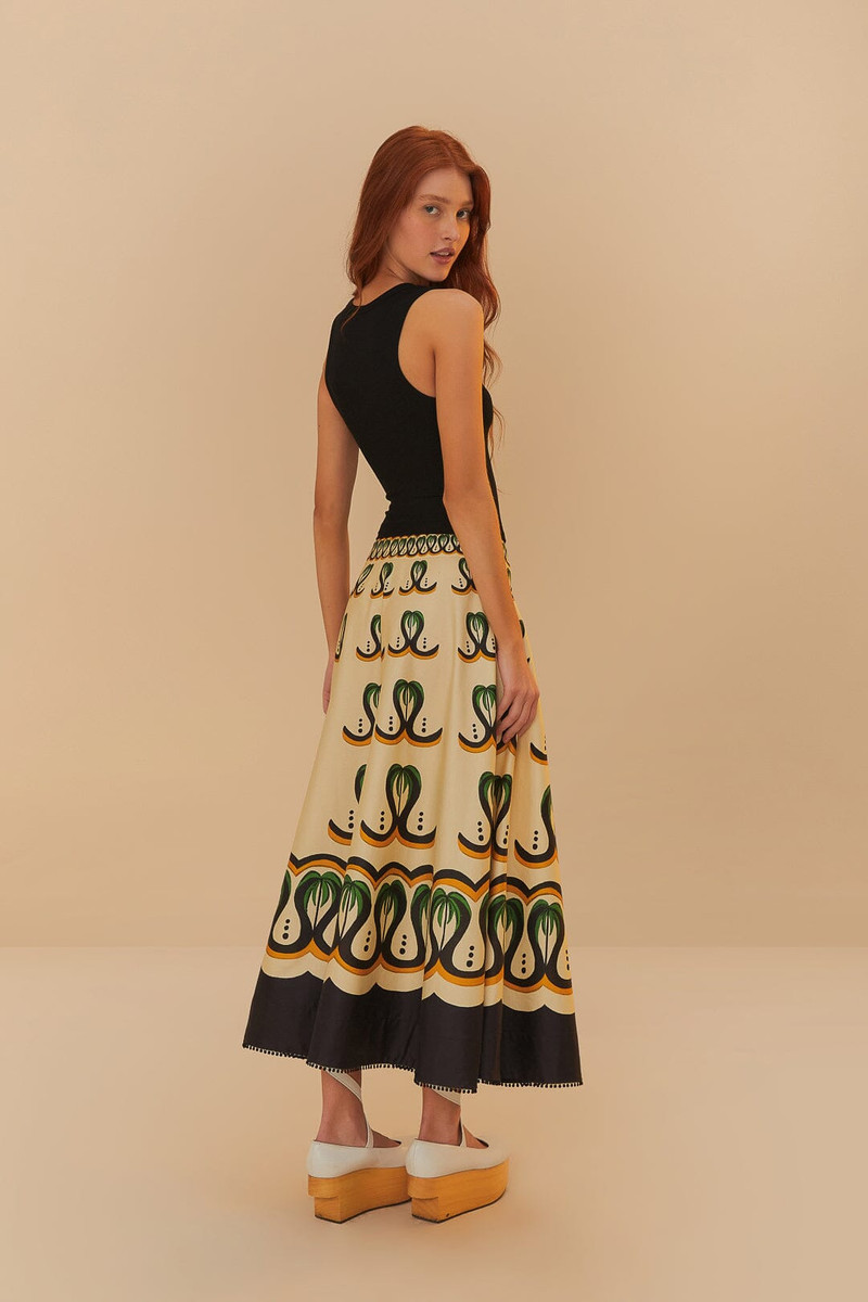 Off-White Coconut Tree Flow Skirt 4