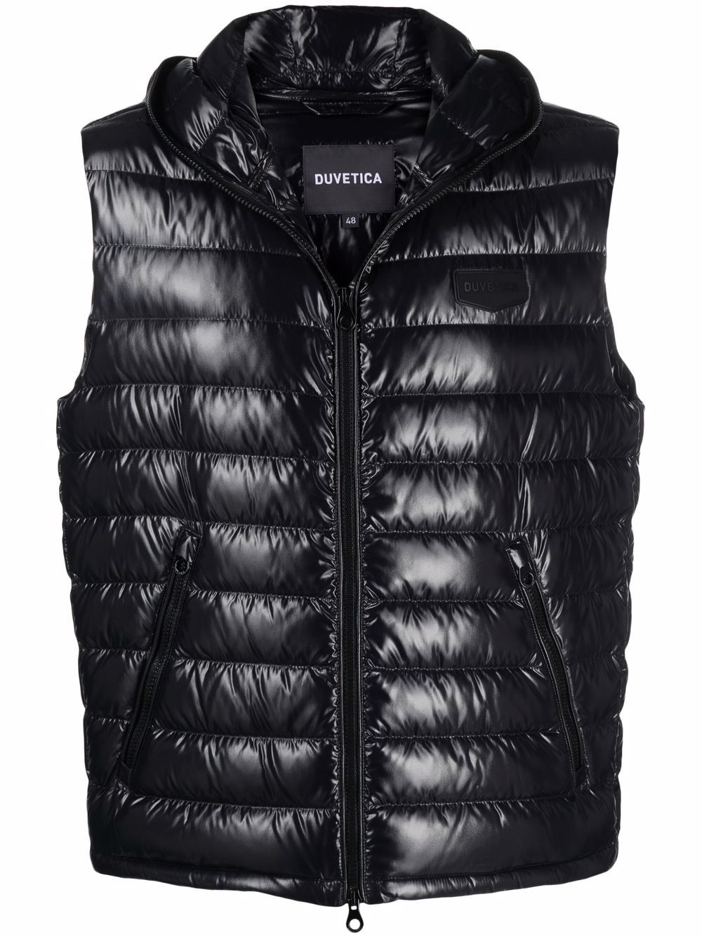 quilted down gilet - 1